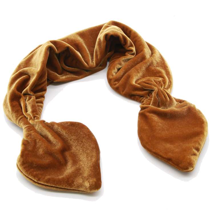 Steckschal gold vintage schlicht